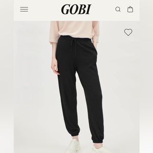 Gobi cashmere & silk pants black